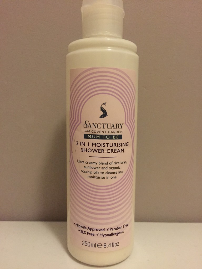 sanctuary 2 in 1 moisturising shower cream mum to be product pamper