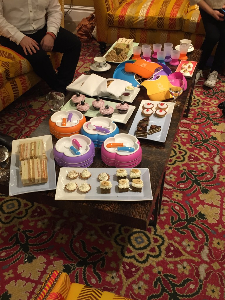 Afternoon tea with BabyBjorn new product launch covent garden hotel lyric room