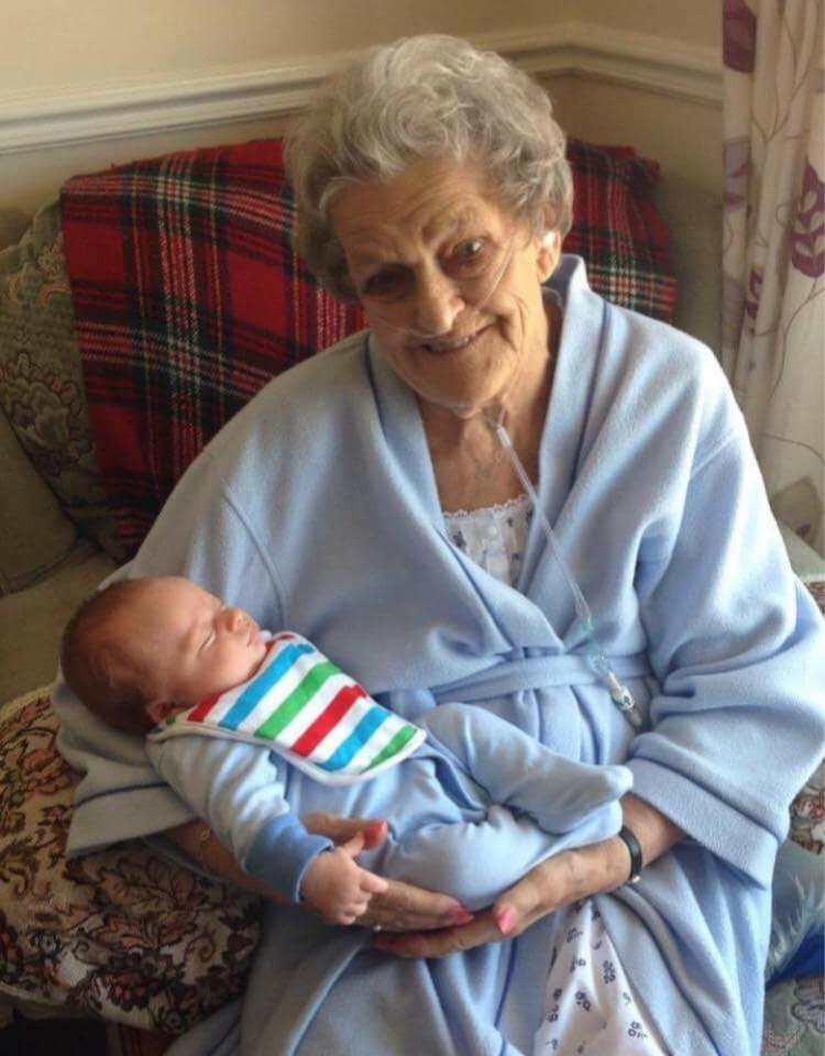 great great nan and toby raising the rings