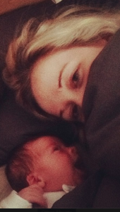 sleeping with a baby so tired