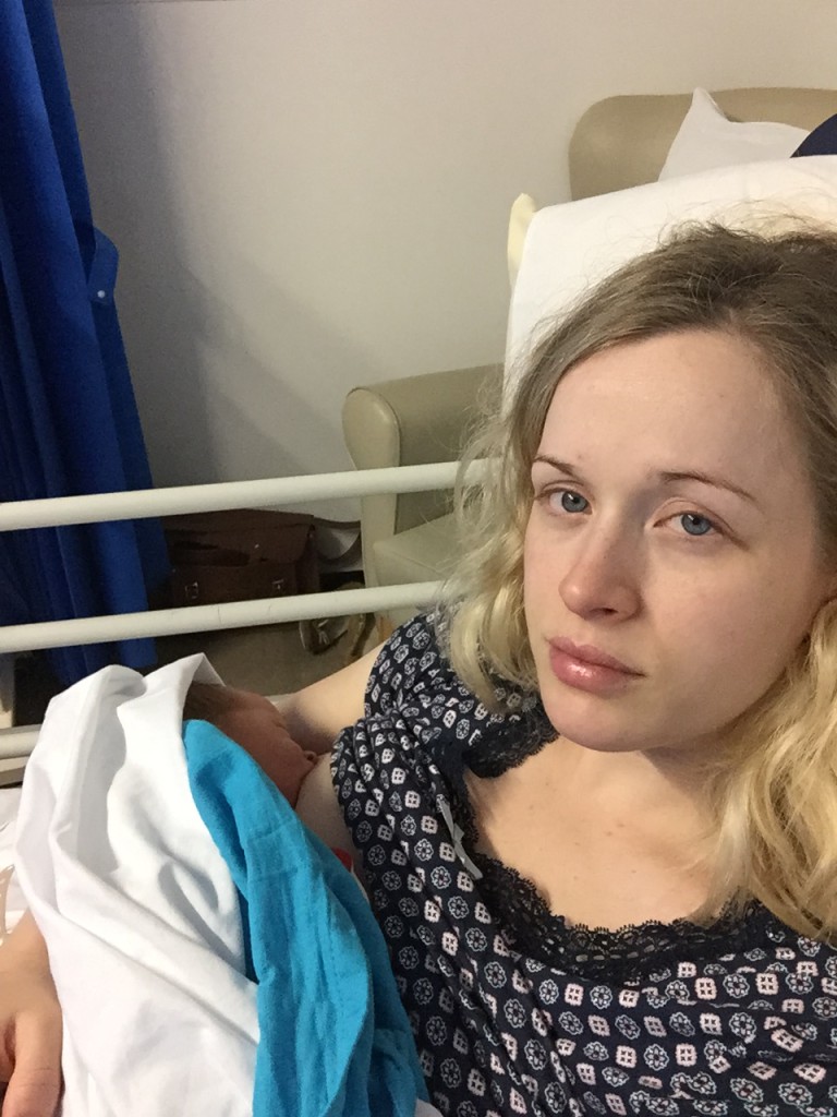 tired in hospital from breastfeeding for almost 48 hours straight