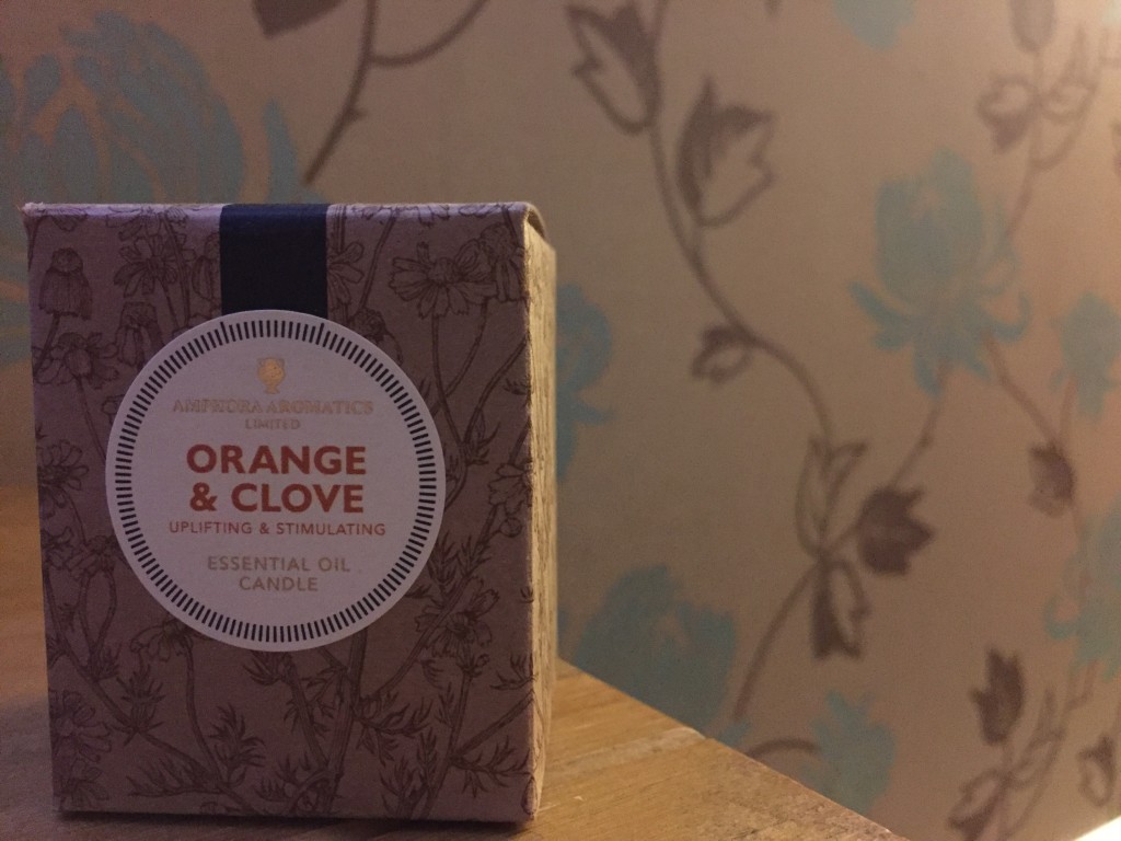 amphora aromatics 20 hour candle orange and clove essential oils aromatherapy