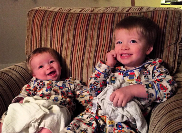siblings linky raising the rings dear beautiful toby and teddy christmas morning cath kidston robot pyjamas matching brothers