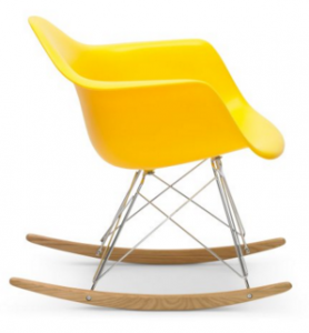charles eames chair bright yellow colour toddler bedroom makeover