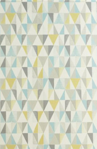geometric wallpaper toddler bedroom makeover monochrome black white grey colour green blue