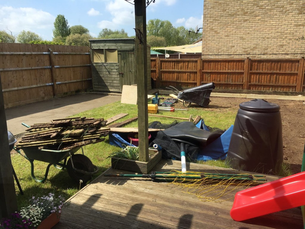 garden makeover vegetable patches grass stones gravel overhaul making our house a home garden part three