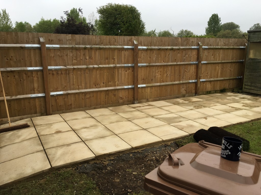 garden makeover vegetable patches grass stones gravel overhaul making our house a home garden part three patio paving slabs