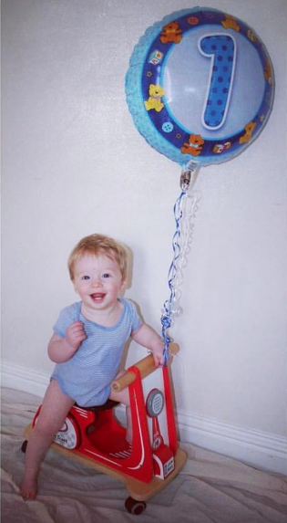 teddy joshua jason c-section birthday first son love you're one turning baby to toddler little boy