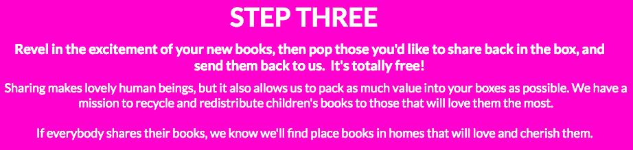WILF books monthly subscription service books children book reading recycling redistributing recycle redistribute literacy reading new old