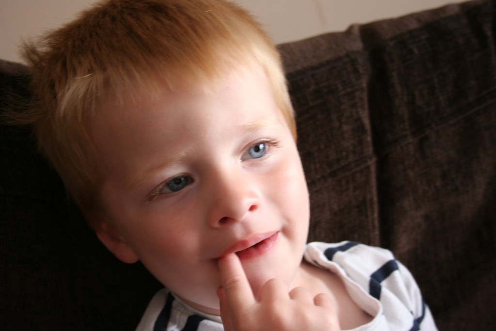 toby simon three years old birthday boy