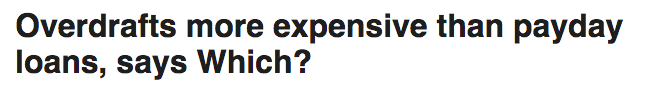 Money How To Handle Unexpected Bills Or Costs overdrafts more expensive than payday loans says which? which magazine