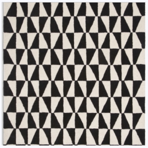 monochrome rug black and white geometric print theme reading den for kids base