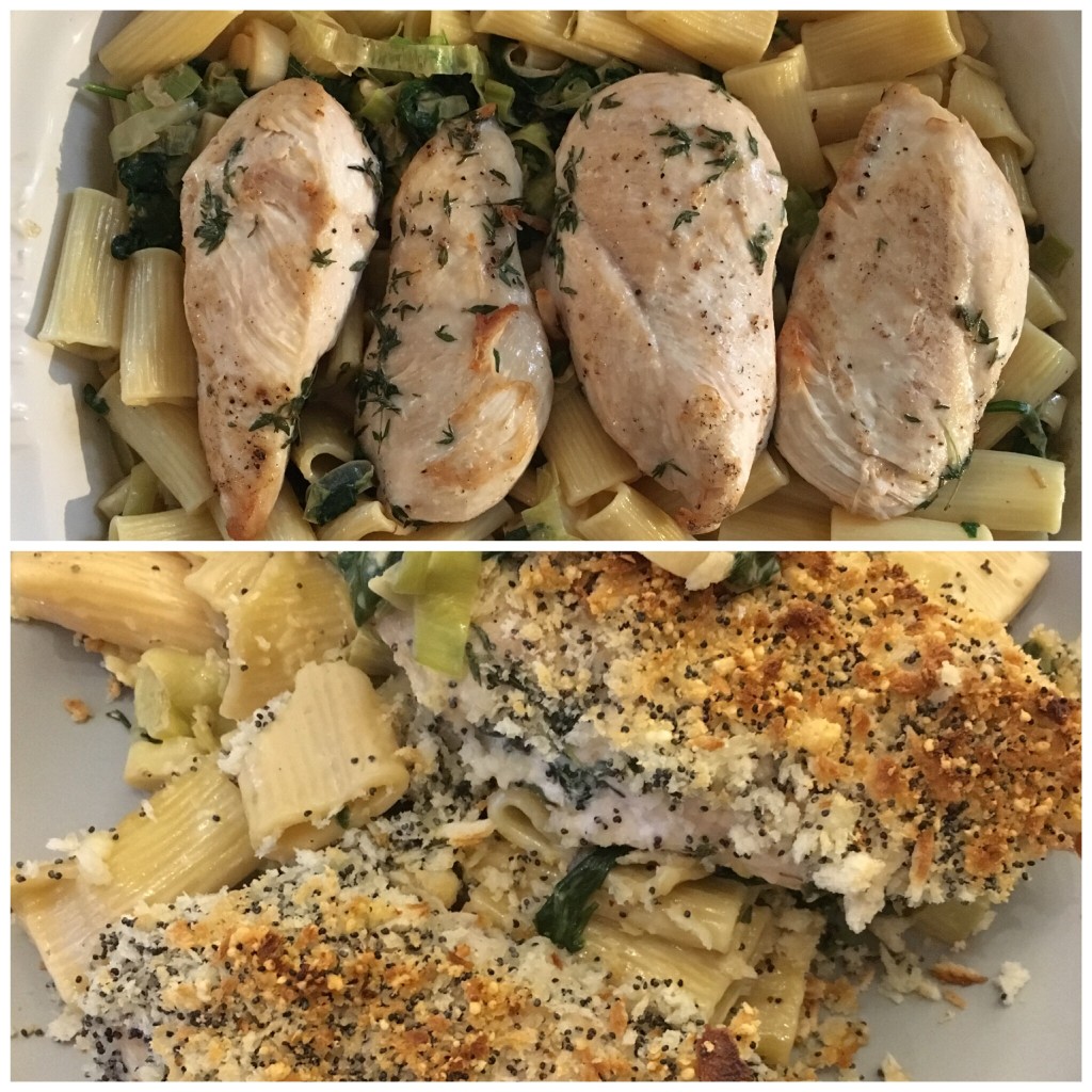 hellofresh hello fresh classic box prepared meal subscription vegetables meat delivered to your door reasonably priced review poppy seed crusted chicken with rigatoni