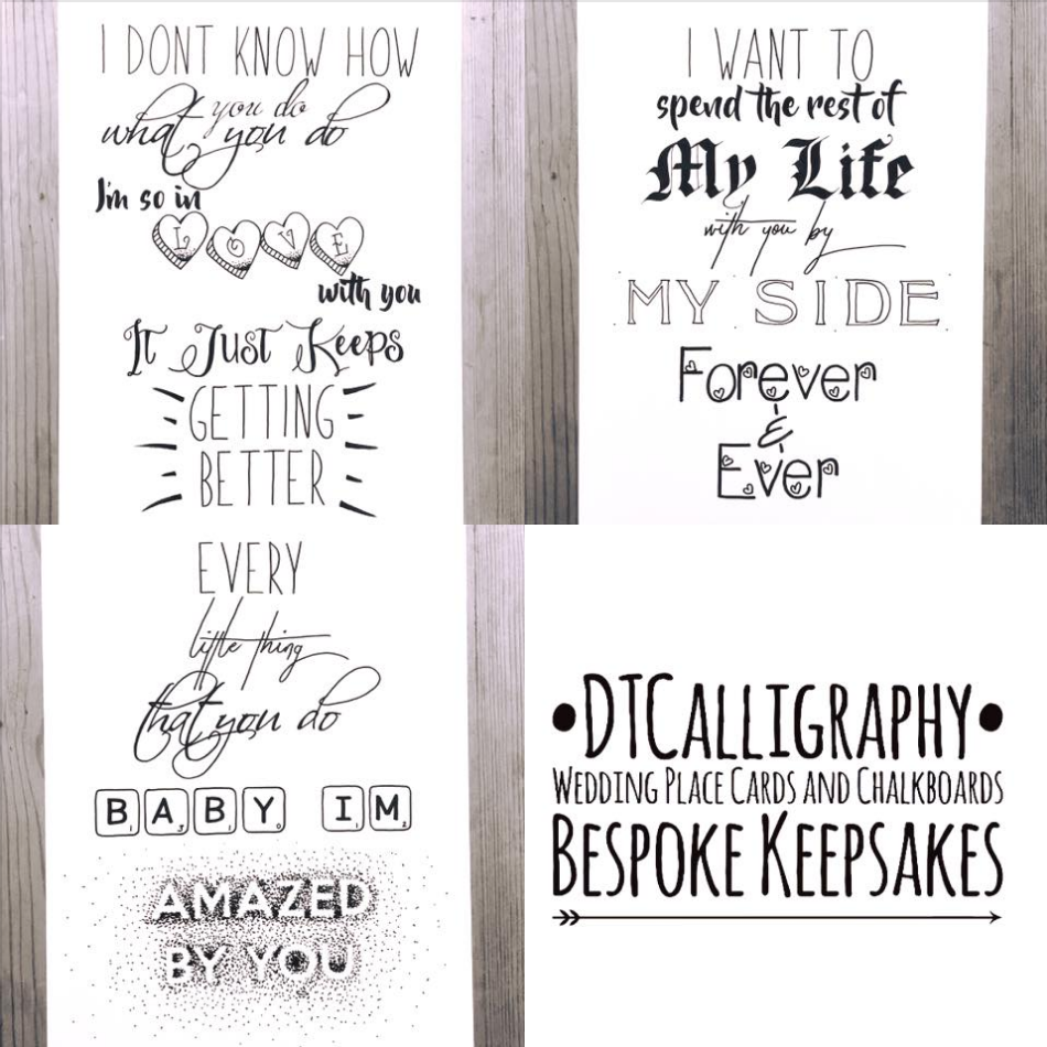 DT Calligraphy kings lynn norfolk local company raising the rings christmas bonanza typography print father christmas letter for kids first dance song lyrics keepsake wedding anniversary present