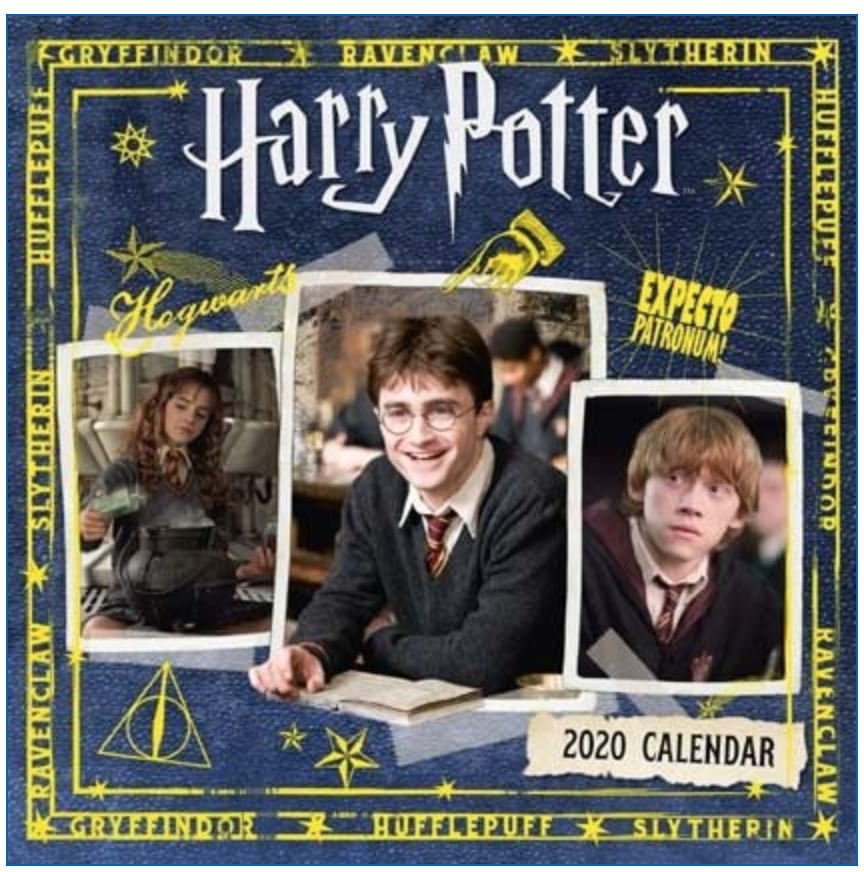 harry potter 2020 square wall calendar featuring harry ron hermione