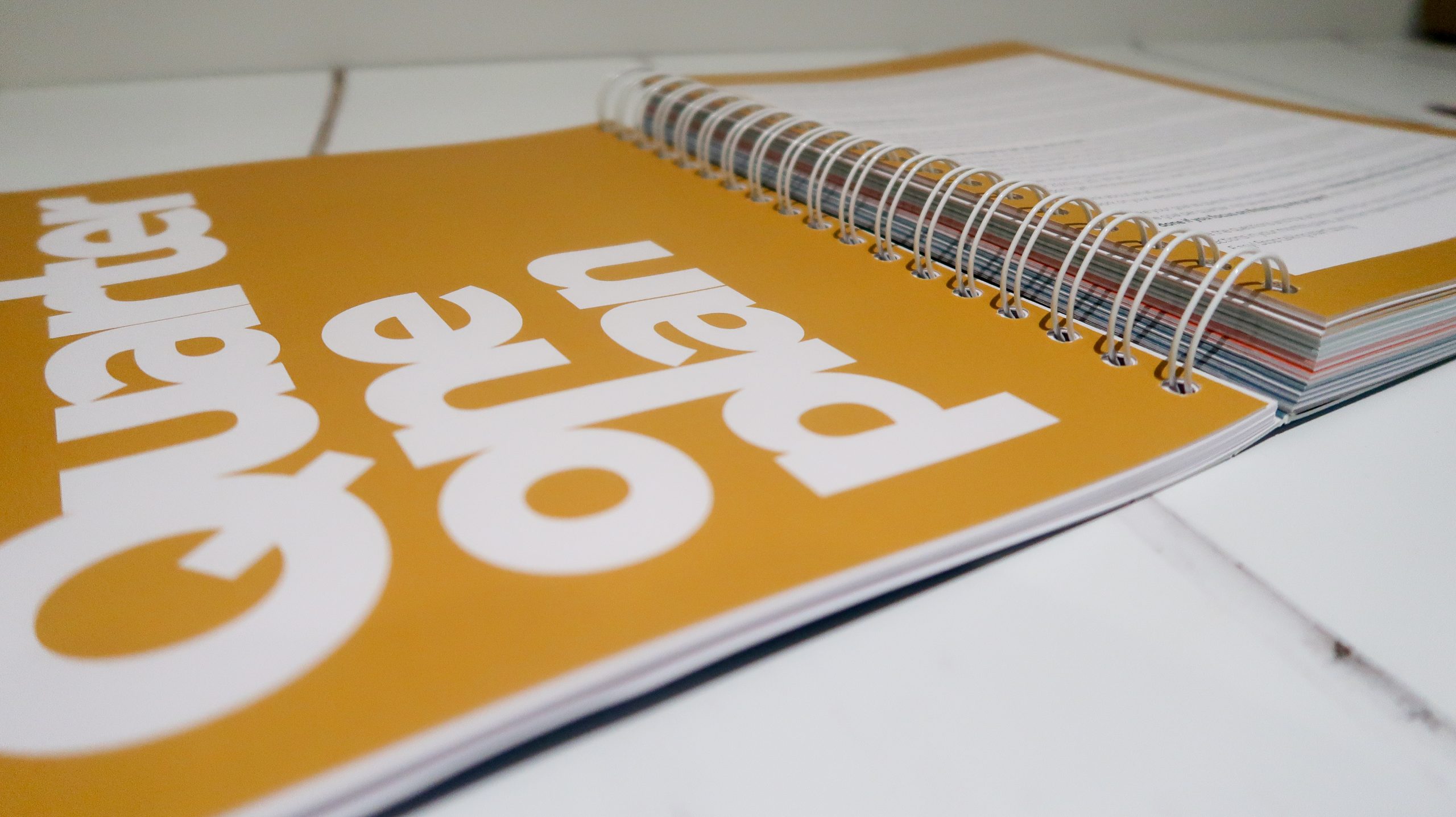 a quarterly review page in the 2020 planner by the design trust